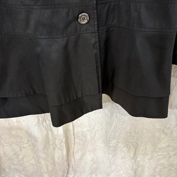 Guess Woman’s Collared Hooded Button Closure Lined  Midi Jacket Black Size M - Picture 6 of 9